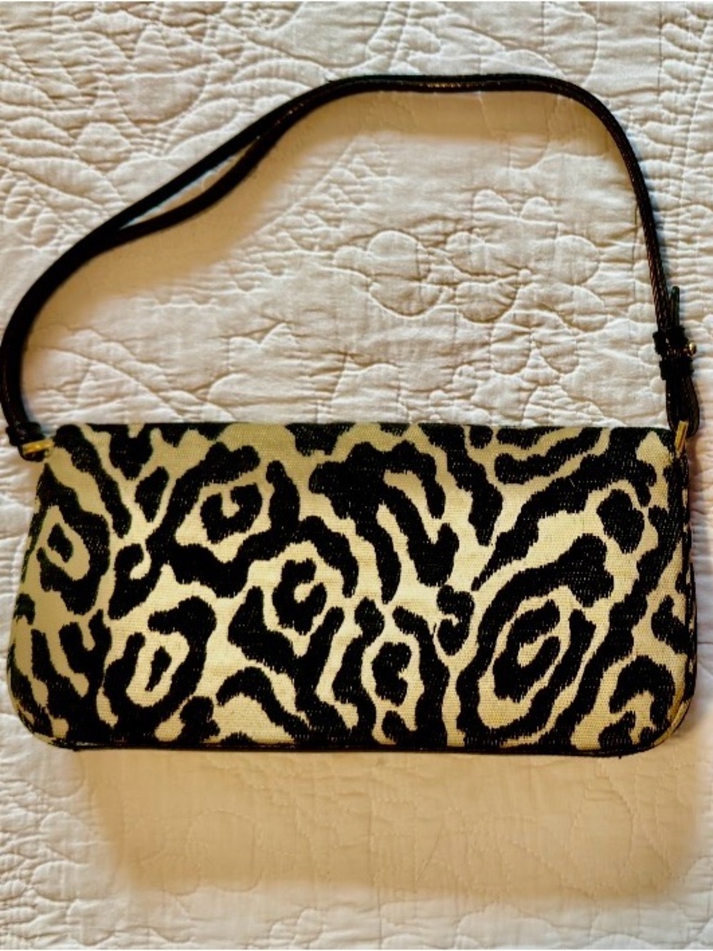 kate spade Black and Cream Zebra-Print Shoulder Bag - Picture 3 of 3